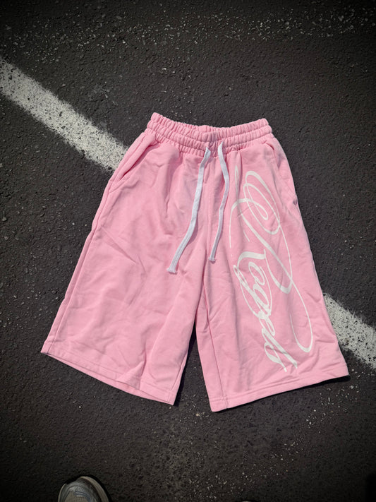 Pink long shorts